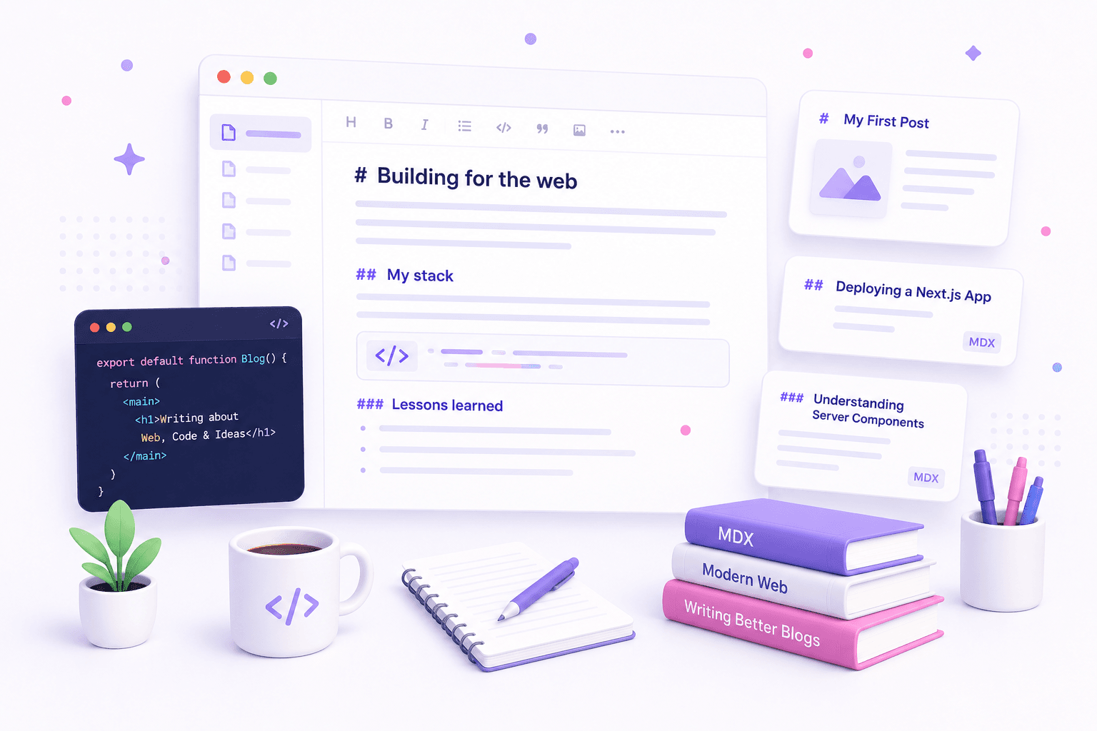 Blog page design
